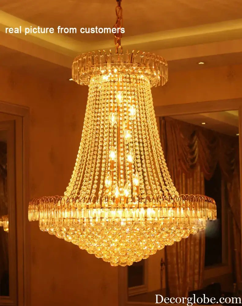 60cm Lustres Chandeliers - Elegant Home Decor for Living Rooms, Dining Rooms, and Restaurants - DecorGlobe