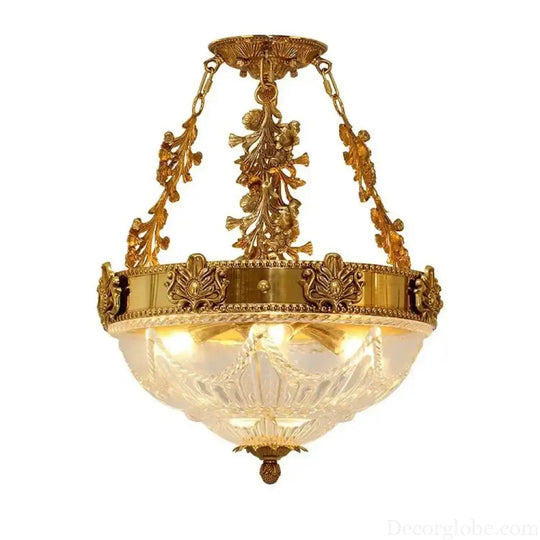 Copper Crystal Chandelier Nordic De Luxure Crystal Hanging Lamp For Living Room Hanging Light Fixture Bedroom Home