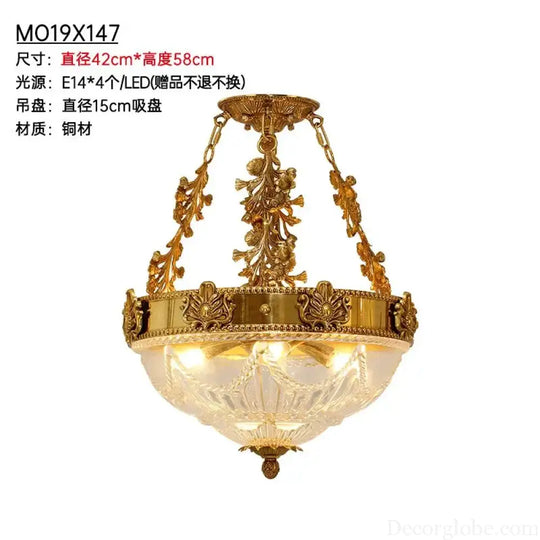 Copper Crystal Chandelier Nordic De Luxure Crystal Hanging Lamp For Living Room Hanging Light Fixture Bedroom Home