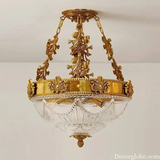 Copper Crystal Chandelier Nordic De Luxure Crystal Hanging Lamp For Living Room Hanging Light Fixture Bedroom Home