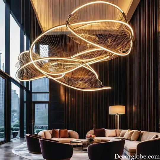 Adelina Custom Build Modern Art Lobby Chandelier Chandelier