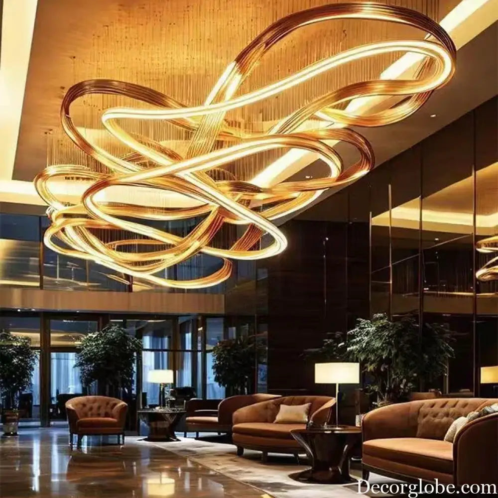 Adelina Custom Build Modern Art Lobby Chandelier Chandelier