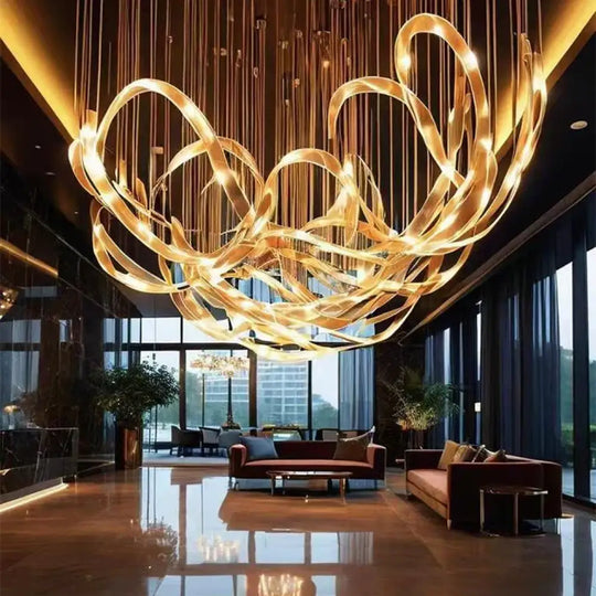Adelina Custom Build Modern Art Lobby Chandelier Chandelier