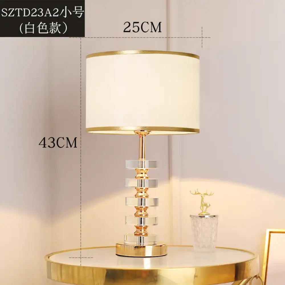 Adriana Post-Modern American Luxury Crystal Table Lamp - WHITE / M / Warm White - Table Lamp
