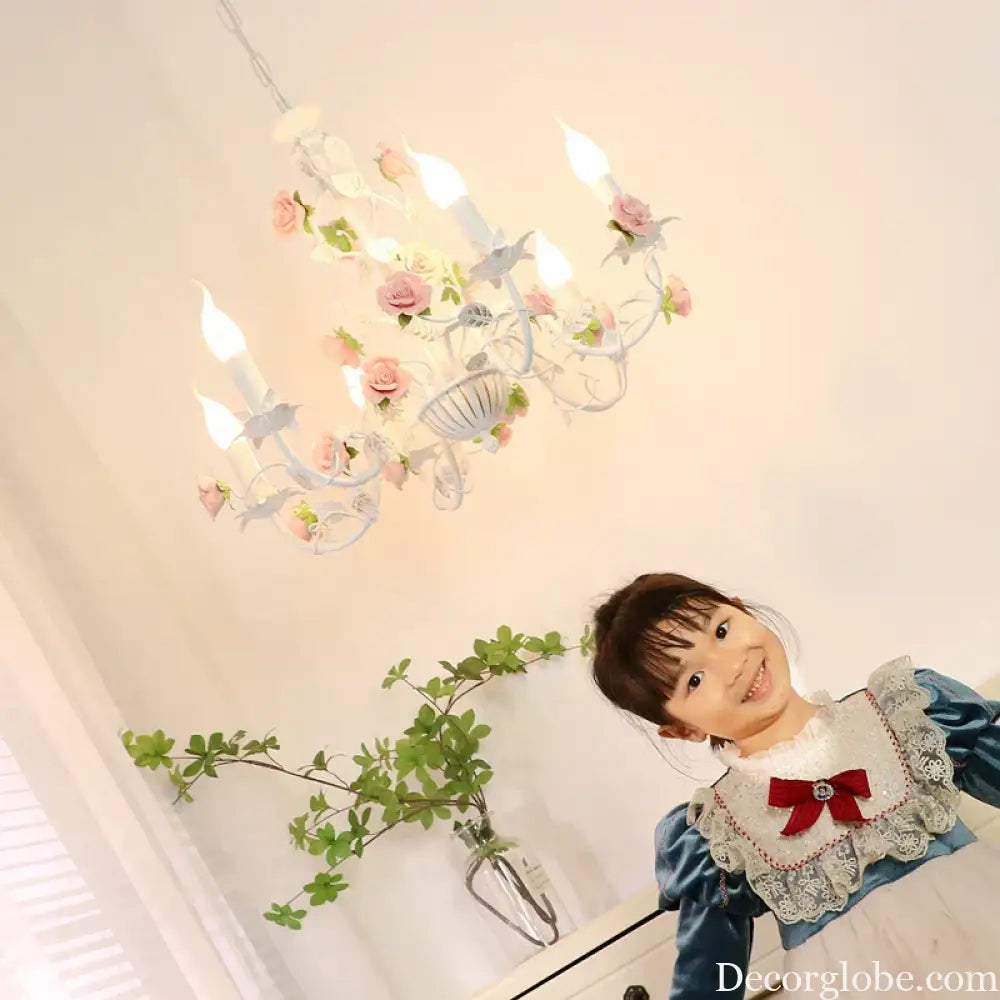 Charming Pastoral Style Chandelier - American Country Kid Chandeliers for Living Rooms, Bedrooms, Dining Rooms, and Children's Rooms - DecorGlobe