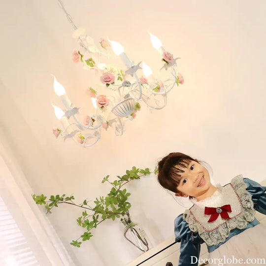 Charming Pastoral Style Chandelier - American Country Kid Chandeliers for Living Rooms, Bedrooms, Dining Rooms, and Children&