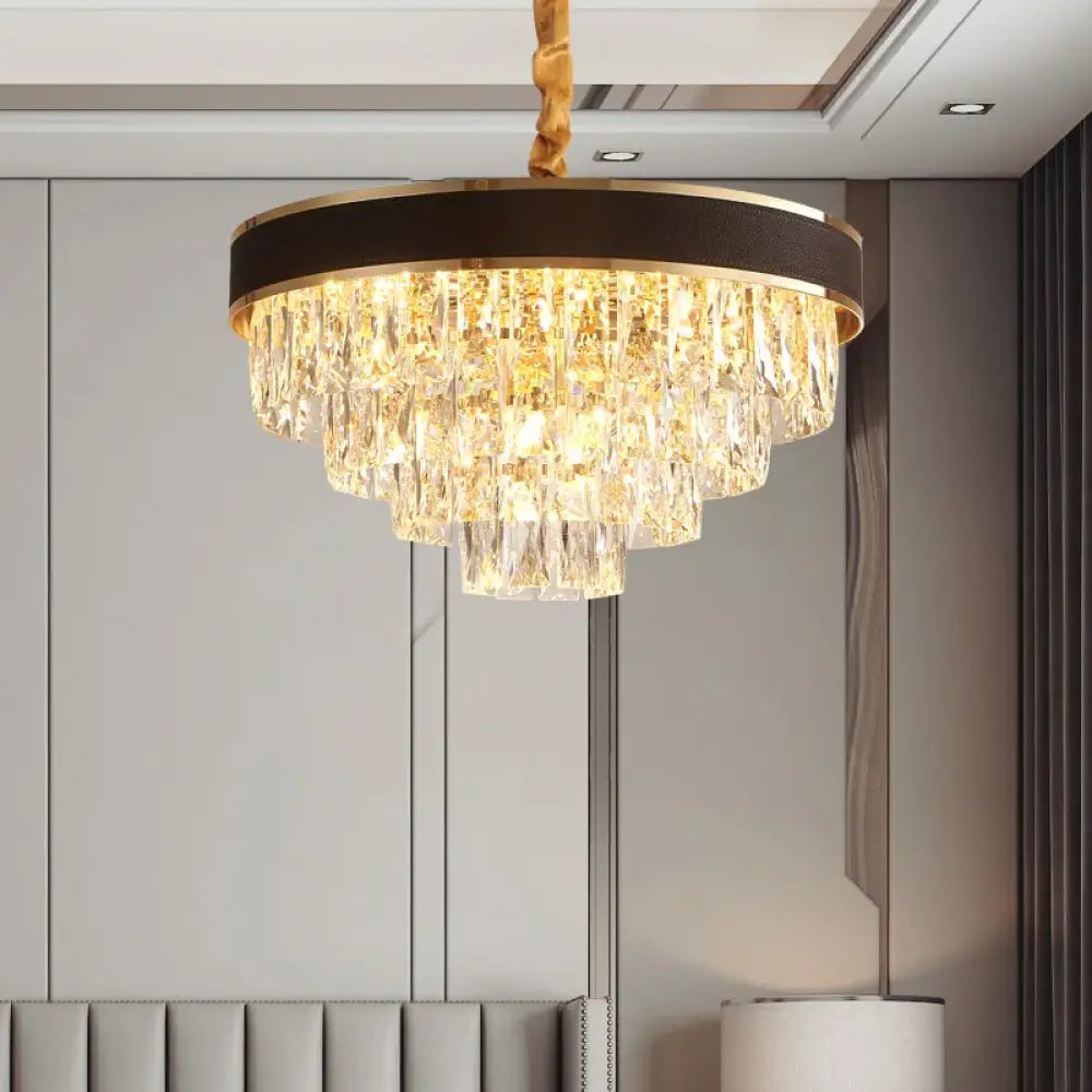 Elegant Black Chandelier - Postmodern Light Luxury for Living Rooms, Dining Rooms, and Bedrooms - DecorGlobe