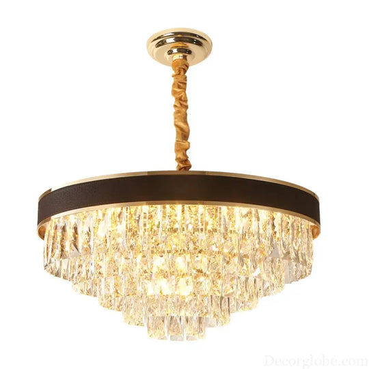 Elegant Black Chandelier - Postmodern Light Luxury for Living Rooms, Dining Rooms, and Bedrooms - DecorGlobe
