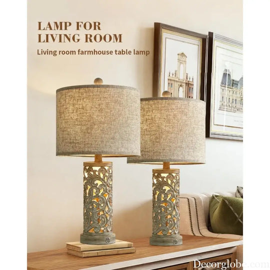 Camille 3-Way Dimmable USB A + C Touch Table Lamp Set of 2 Night Light
