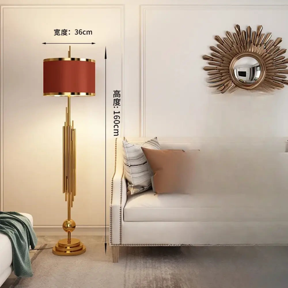 Montréal Luxe Brass Accent Table Lamp - Tri color 36-160CM - Table Lamp