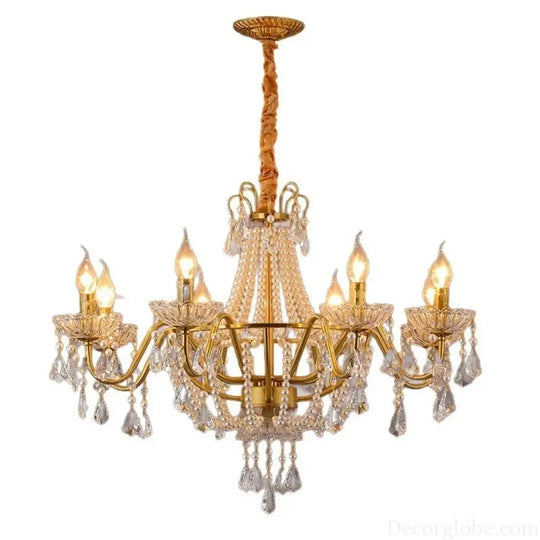 ARDELLE French Crystal Mid-Century Luxury Chandelier Chandelier