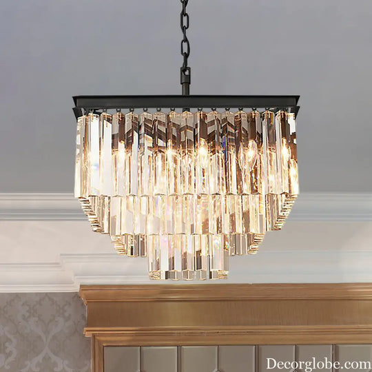 Ariel Cascading Crystal Elegance: Modern Chandelier (5 Tiers or More) - DecorGlobe