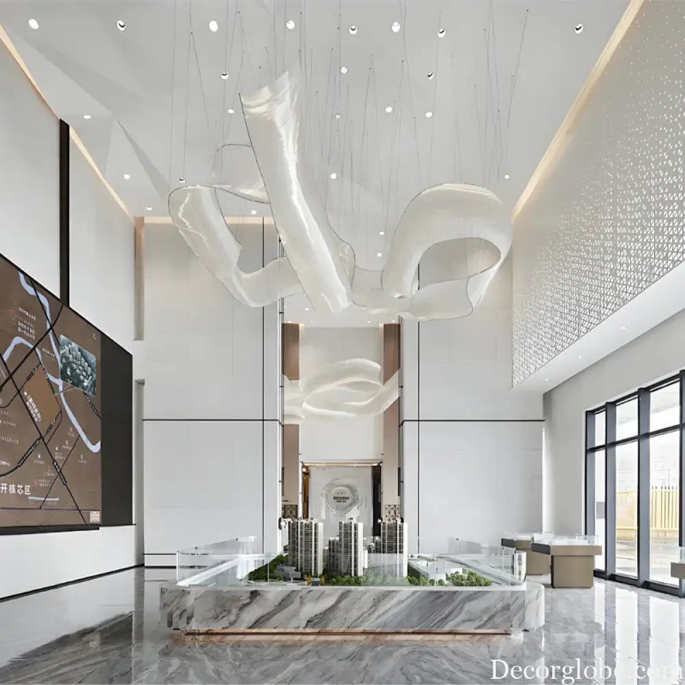 Aurielle Custom Build Glass Tube Suspension Chandelier Chandelier