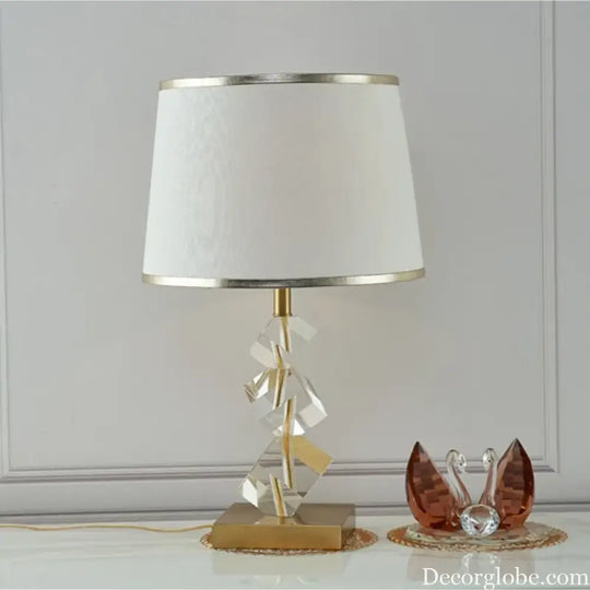 Beatrice Contemporary Vintage Crystal LED Table Lamp - Table Lamp