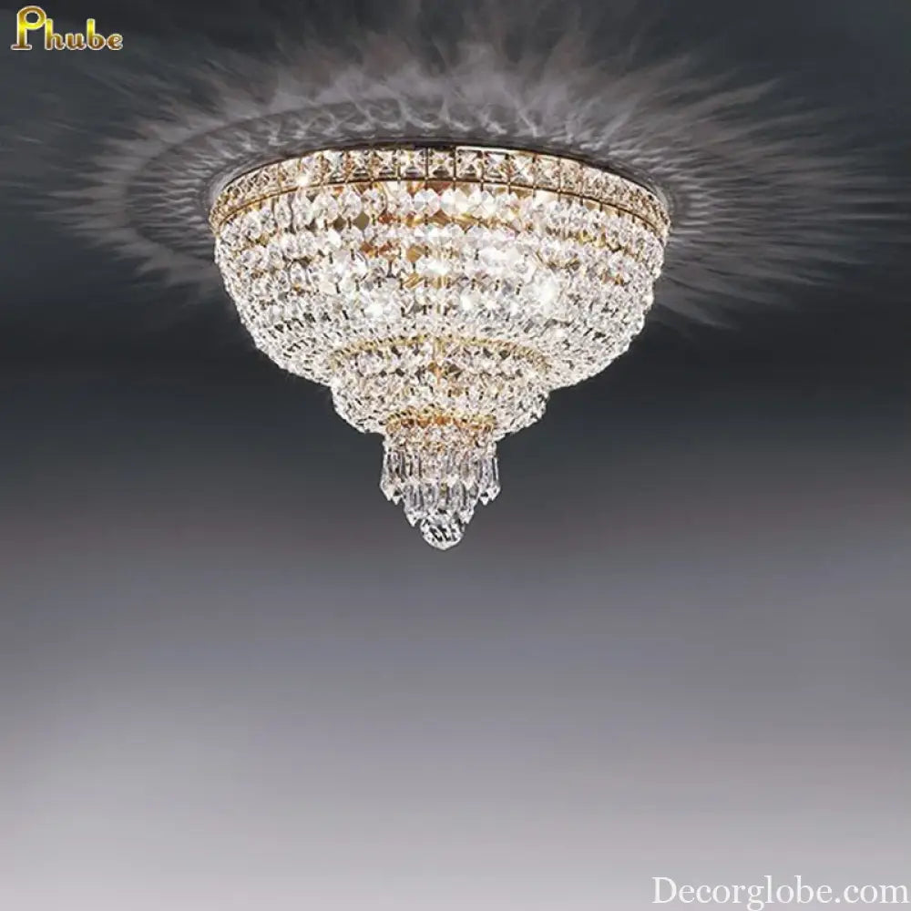 Modern Crystal Ceiling Light for Living Room Kitchen Island Home decor Gold hanging light Led Luxury Cristal Lustre