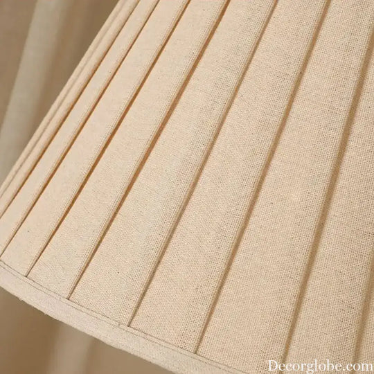 Élise Ceramic Retro LED Floor Lamp Fabric Shade Living Room