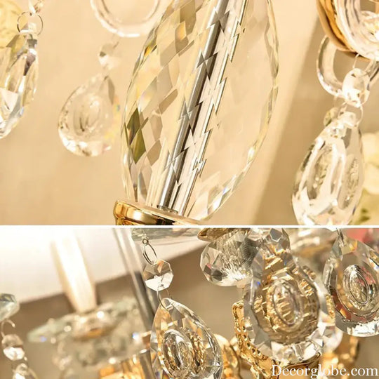 European Crystal LED Table Lamp for Bedroom and Living Room Decor