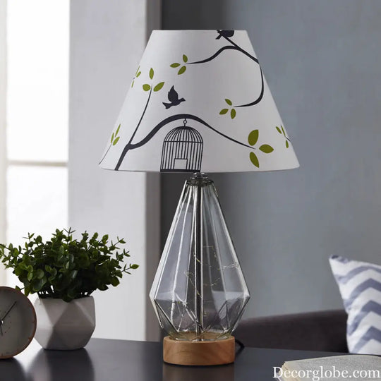 Simple Pastoral Style Warm Bedside Lamp USB Rechargeable Table Lamp for Home Use Romantic Ambiance Light Dimmable