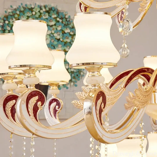 Big Crystal Chandelier for Duplex Villa and Hotel Lobby Lighting Chandelier