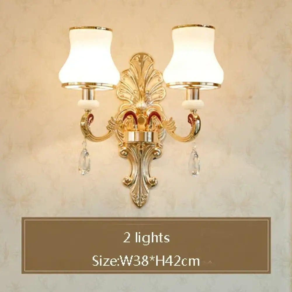Big Crystal Chandelier for Duplex Villa and Hotel Lobby Lighting 2 lights / Neutral light Chandelier