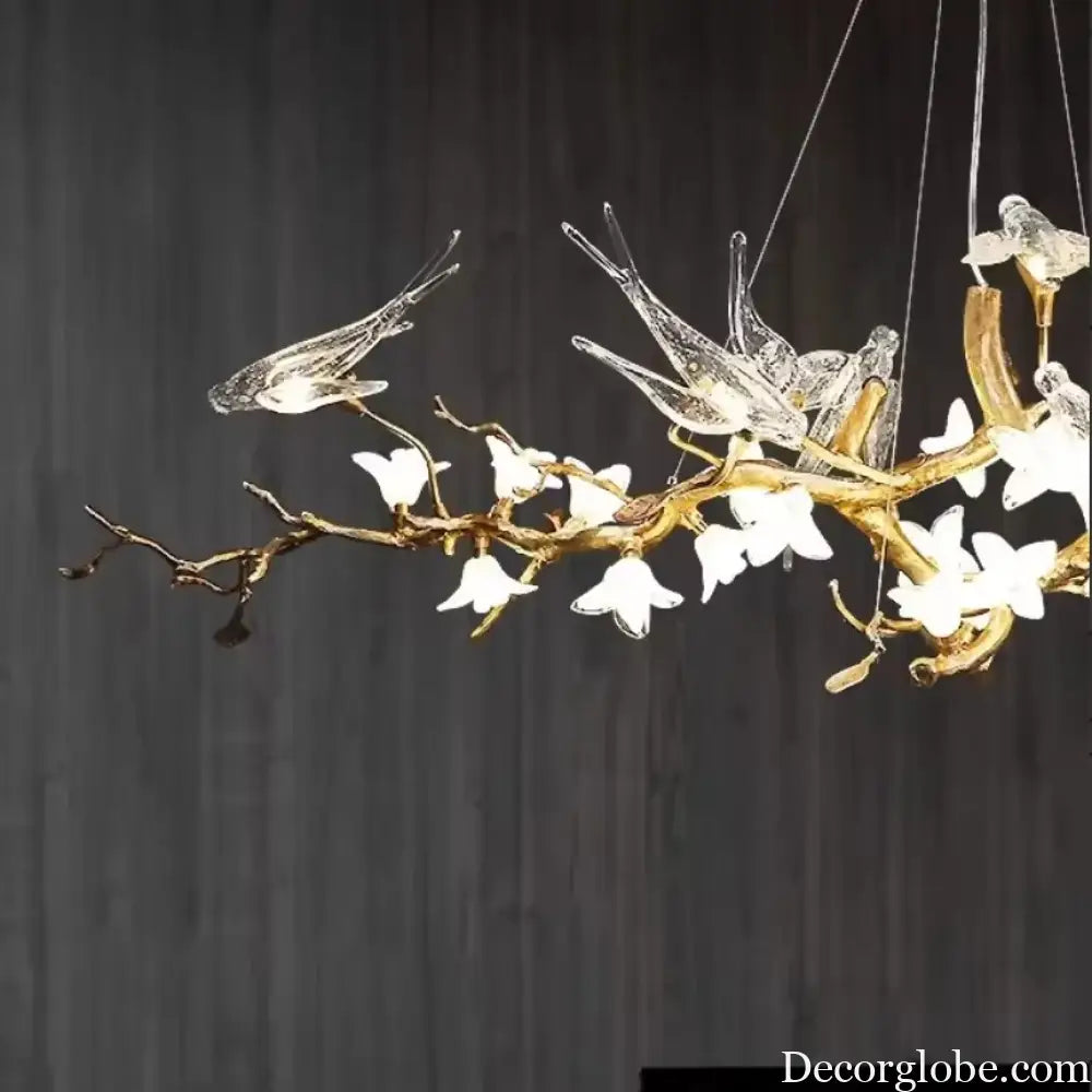 Luxury Bird &amp; Branch Crystal Ceiling Chandelier Chandelier