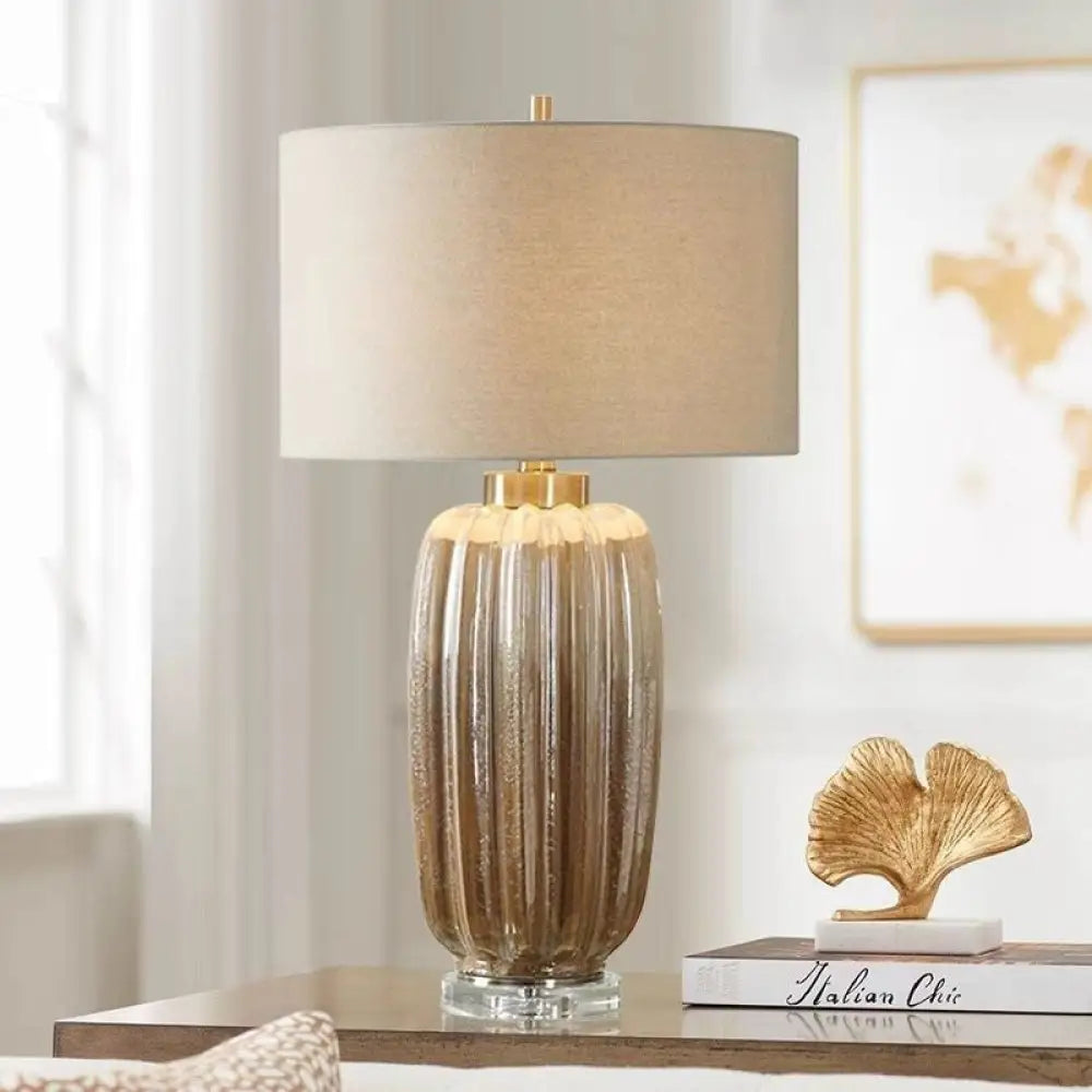 American-Style Table Lamp Bedroom Bedside Lamp Simple Model Room Living Room Lamp Designer Creative Personality Ceramic