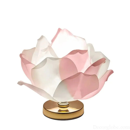 European and American Creative Large Rose Table Lamp Lotus Lamp Girl’s Bedroom Atmosphere Popular Dreamy Wedding