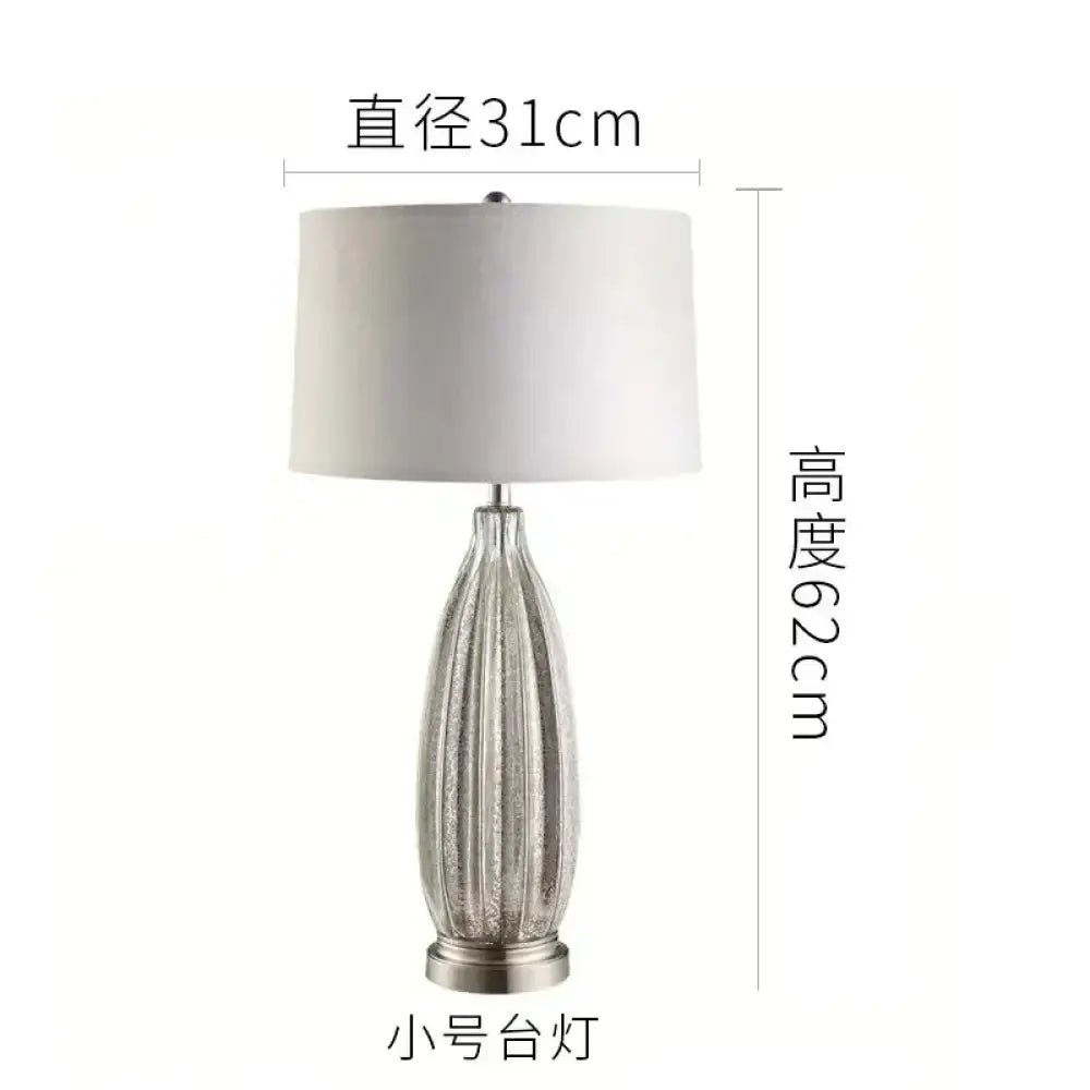 Camille Modern Retro Minimalist Crystal American Desk Lamp - H62CMX31CM / EU Plug - Table Lamp