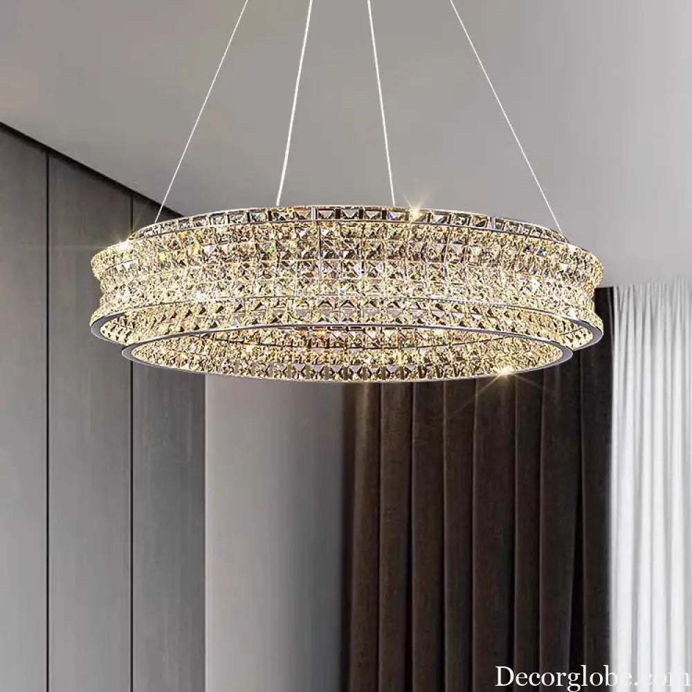 New crystal ceiling lamp living room chandelier lamp creative designer high-end luxury hall restaurant main lamp