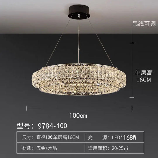 New crystal ceiling lamp living room chandelier lamp creative designer high-end luxury hall restaurant main lamp