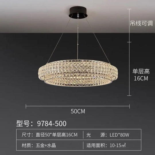 New crystal ceiling lamp living room chandelier lamp creative designer high-end luxury hall restaurant main lamp