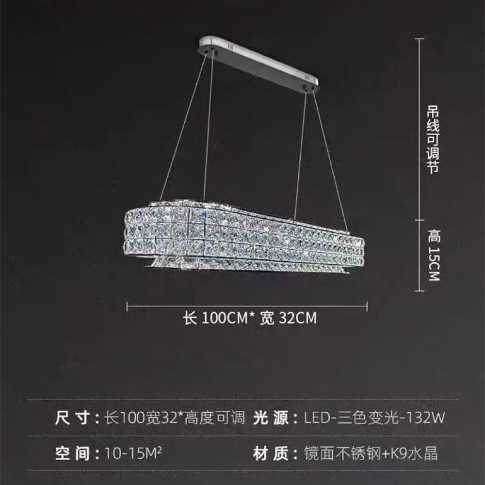 New crystal ceiling lamp living room chandelier lamp creative designer high-end luxury hall restaurant main lamp