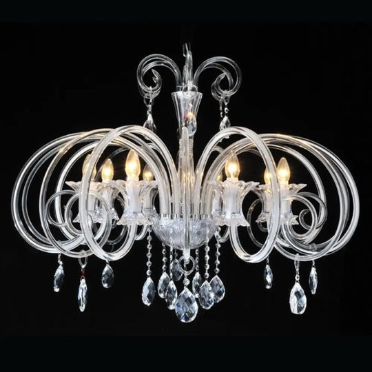 European-style crystal lamp led candle restaurant bedroom lamp luxury atmosphere Villa living room lamp bar table