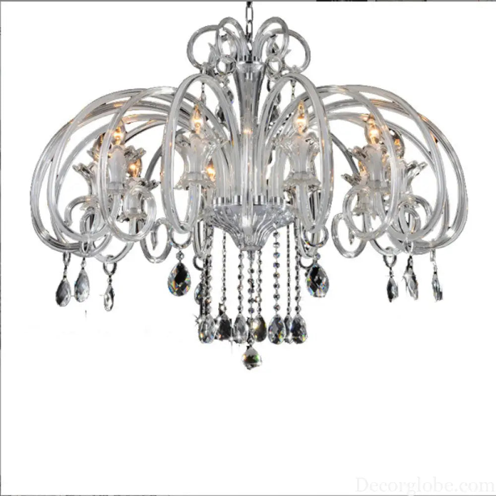 European-style crystal lamp led candle restaurant bedroom lamp luxury atmosphere Villa living room lamp bar table