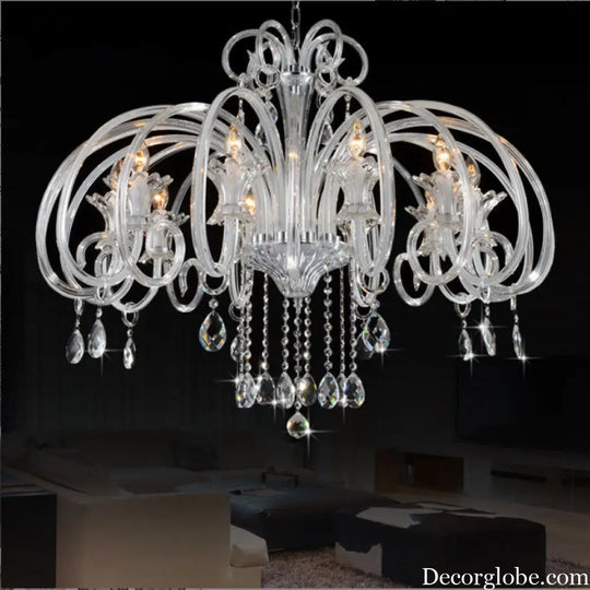 European-style crystal lamp led candle restaurant bedroom lamp luxury atmosphere Villa living room lamp bar table