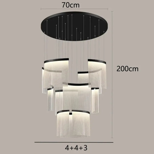 Chic Nordic Stair Chandelier - Versatile Pendant and Ceiling Lights for Living and Dining Rooms, Elevating Indoor Lighting and Home Decor - DecorGlobe