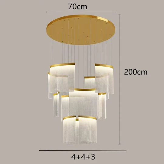 Chic Nordic Stair Chandelier - Versatile Pendant and Ceiling Lights for Living and Dining Rooms, Elevating Indoor Lighting and Home Decor - DecorGlobe