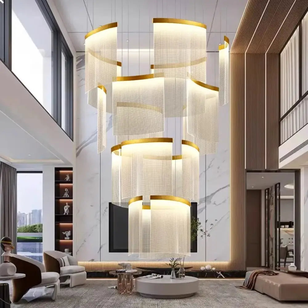 Chic Nordic Stair Chandelier - Versatile Pendant and Ceiling Lights for Living and Dining Rooms, Elevating Indoor Lighting and Home Decor - DecorGlobe