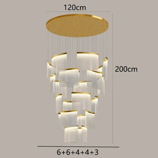 Chic Nordic Stair Chandelier - Versatile Pendant and Ceiling Lights for Living and Dining Rooms, Elevating Indoor Lighting and Home Decor - DecorGlobe