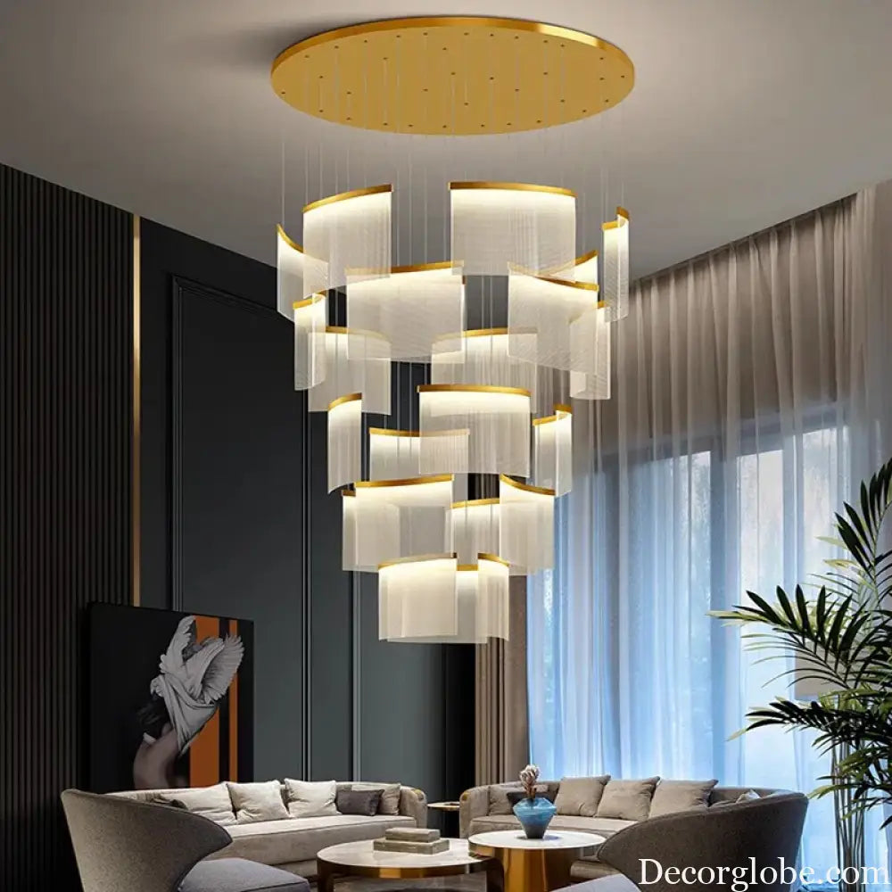 Chic Nordic Stair Chandelier - Versatile Pendant and Ceiling Lights for Living and Dining Rooms, Elevating Indoor Lighting and Home Decor - DecorGlobe