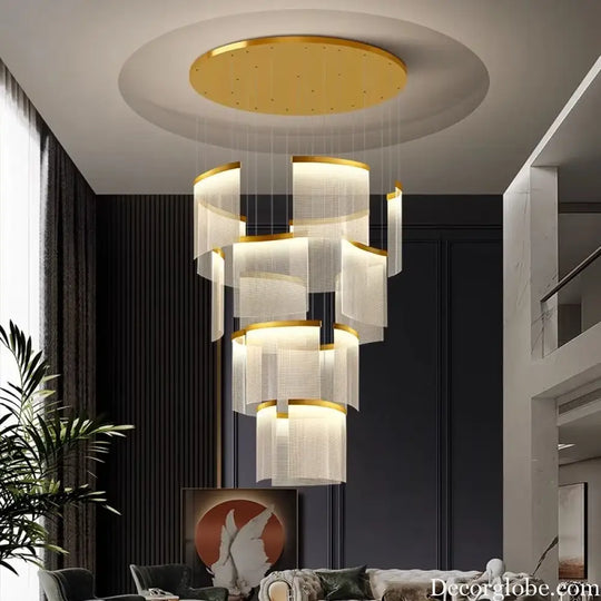 Chic Nordic Stair Chandelier - Versatile Pendant and Ceiling Lights for Living and Dining Rooms, Elevating Indoor Lighting and Home Decor - DecorGlobe