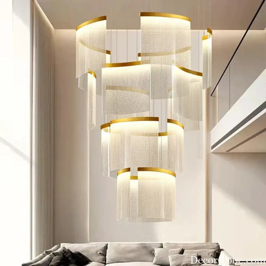 Chic Nordic Stair Chandelier - Versatile Pendant and Ceiling Lights for Living and Dining Rooms, Elevating Indoor Lighting and Home Decor - DecorGlobe