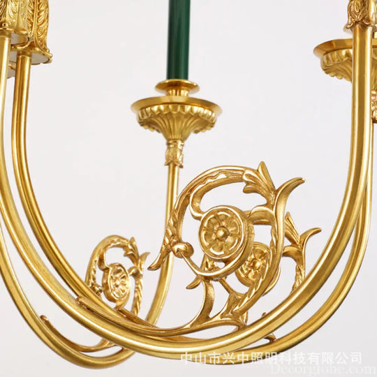 French style chandelier simple retro Villa living room study bedroom dining room lamps European American style light
