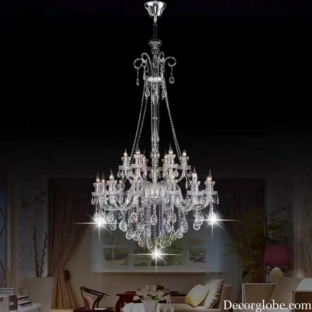 AVELON Clear Crystal European Branch Chandelier Chandelier