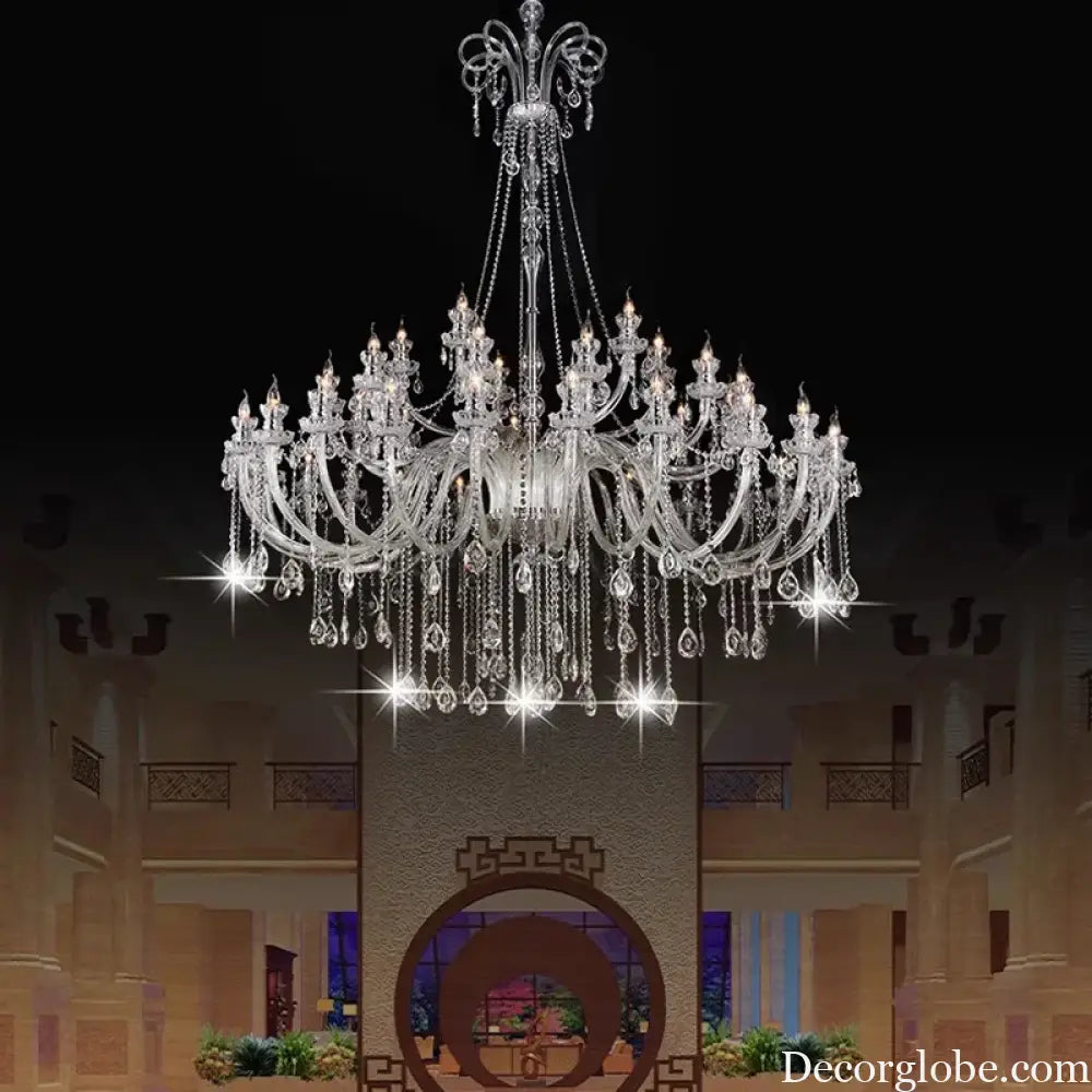 AVELON Clear Crystal European Branch Chandelier Chandelier