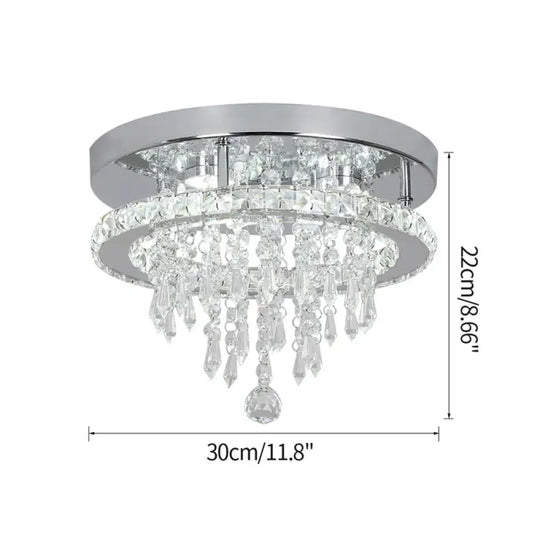 Modern K9 Luxury Crystal Ceiling Lamp Smart Led Living Dining Room Pendant Light Chandelier Remote Control Hanging