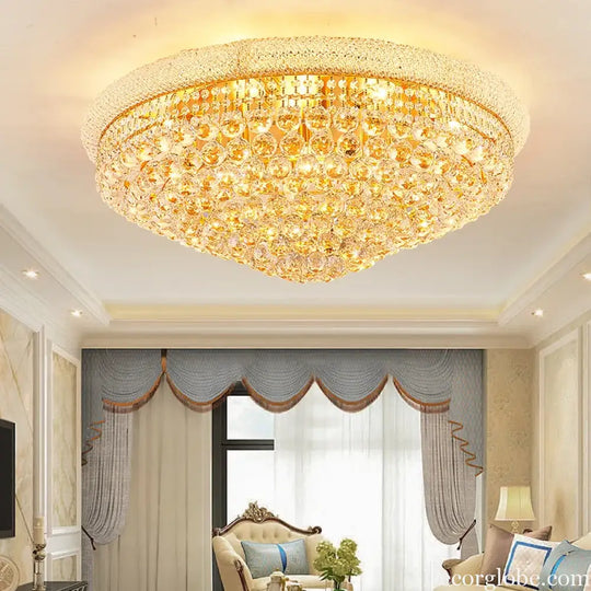 French Crystal Ceiling Lamp Living Room Modern Atmosphere Luxury Dining Room Hotel Villa Bedroom Crystal Ball Italian