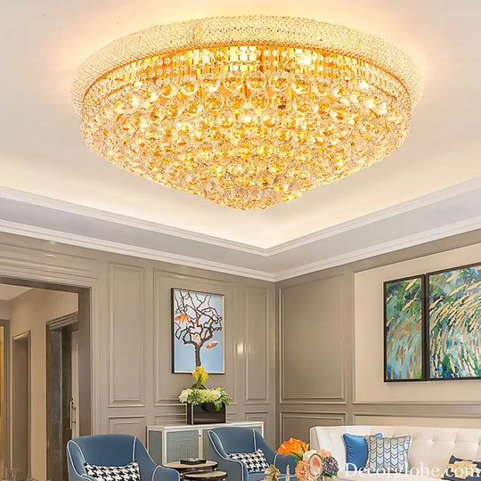 French Crystal Ceiling Lamp Living Room Modern Atmosphere Luxury Dining Room Hotel Villa Bedroom Crystal Ball Italian