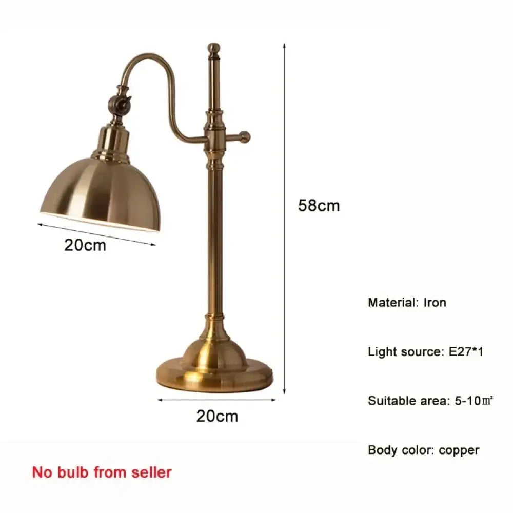 Élise Nordic Folding Iron Bedside Table Lamp E27 Modern Study - With UK plug