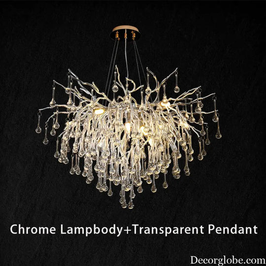Creative Tree Branch Chandelier - Illuminate Your Bedroom or Girl&
